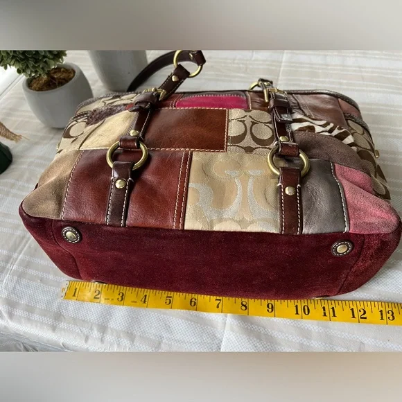 LAST CHANCE- Coach Patchwork Tote - Picture 7 of 15